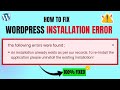 How to Solve ‘An Installation Already Exists As Per Our Record’ WordPress Error