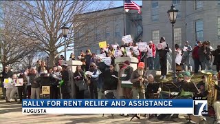 Rent relief advocates rally in augusta
