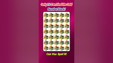 Only 1% Can Find the Odd One Numberblock! 🔢👀 Can You Beat the Challenge?