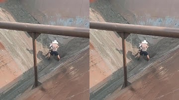 Sand Ship Unloading Error -  Smooth Flow - Relaxing Video