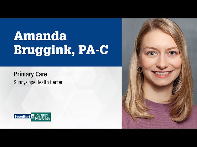 Watch Amanda Bruggink, physician assistant, family medicine on YouTube.