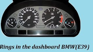 HOW TO INSTALL RINGS IN DASHBOARD BMW5(E39)Как установить кольца в щиток приборов E39