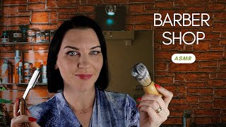 Barber Shop ASMR (relaxing shave roleplay with tingly sounds)