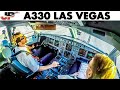 Piloting A330 out of Las Vegas | Cockpit Views + Full Walkaround