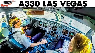Piloting A330 out of Las Vegas | Cockpit Views + Full Walkaround
