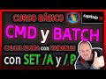 Curso CMD y Batch⭐ Cap 16 - hacer una Calculadora con variables SET A y P Hibrido⭐2025