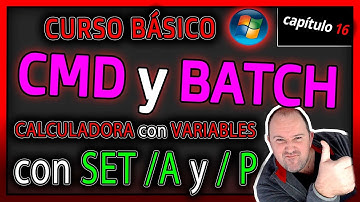 Curso CMD y Batch⭐ Cap 16 - hacer una Calculadora con variables SET A y P Hibrido⭐2025