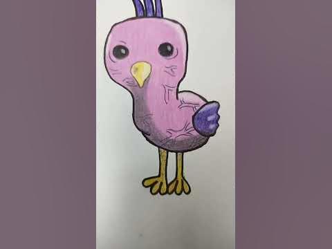 Cómo DIBUJAR a BABY🦩 OPILA BIRD de GARTEN of BANBAN 2 / How to