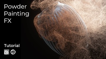 Particle Powder Paint. Houdini Tutorial. C4D Octane Render. Project Files.