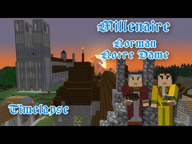 Timelapse Millenaire Minecraft Notre Dame Youtube