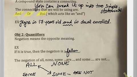 MGF 1106 3.1 part 1 video covering Logic