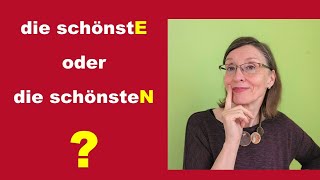 Die Endungen von SUPERLATIVEN könnt ihr im Schlaf - so einfach sind sie (Deutsch B2)