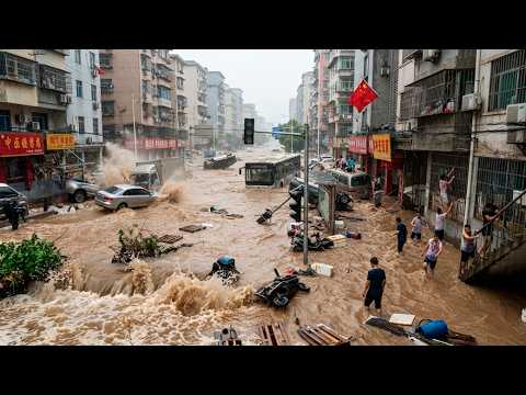 Video Typhoon Saudel Slams Fujian China! Cars Swept Away in Ningde, Homes Submerged in Minutes