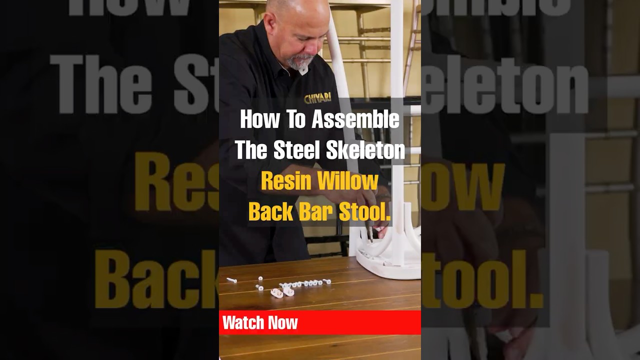 How to Assemble the Steel Skeleton Resin Willow Bar Stool | Step-by-Step Guide