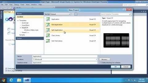 How to Create a Windows 8 Metro Style App using Visual Studio 2011?