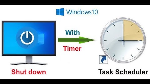 How to set a timer for pc to shut down
