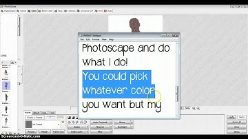 How to make a Glitter Shadow using Photoscape(: