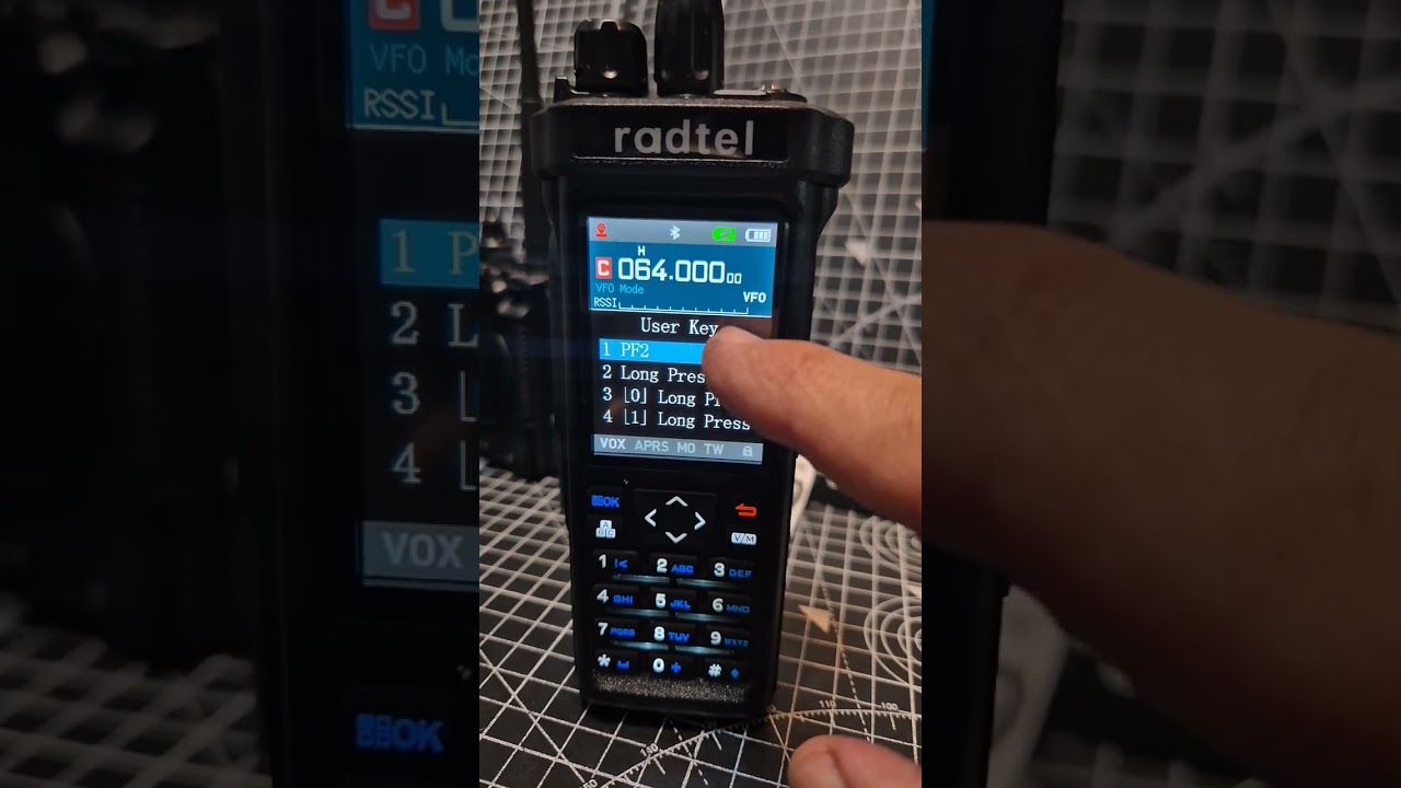 Radtel RT-950, настраиваемые кнопки