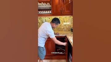 Khám phá không gian phòng bếp gõ đỏ Pachy phong cách tân cổ điển #nhadep