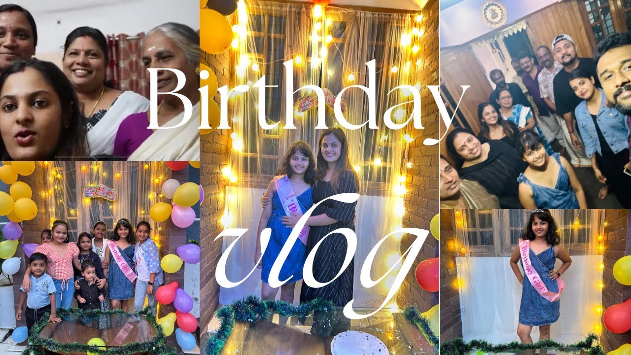 വേദ മോളുടെ birthday അടിച്ചുപൊളിച്ചു#birthdaycelebration#sreekutty#daughter#family