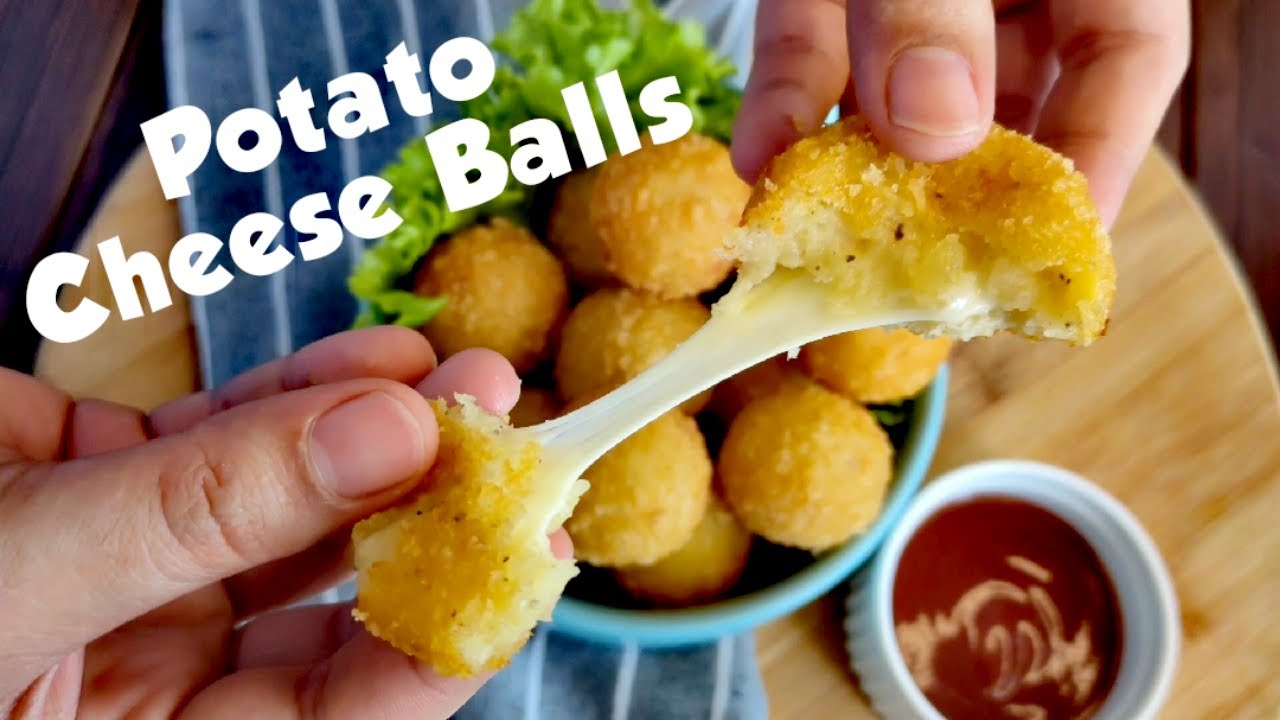 Crispy Potato Cheese Balls Fried Potato Balls Recipe Cheesy Snack