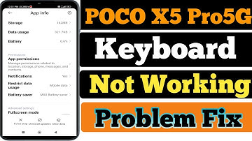 Poco X5 Pro 5G Me Keyboard Not Working Problem Fix | How to Keyboard Problem Fix i Poco X5 Pro 5G |