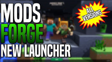 How To Install Forge and Mods! New Minecraft Launcher (All Versions)