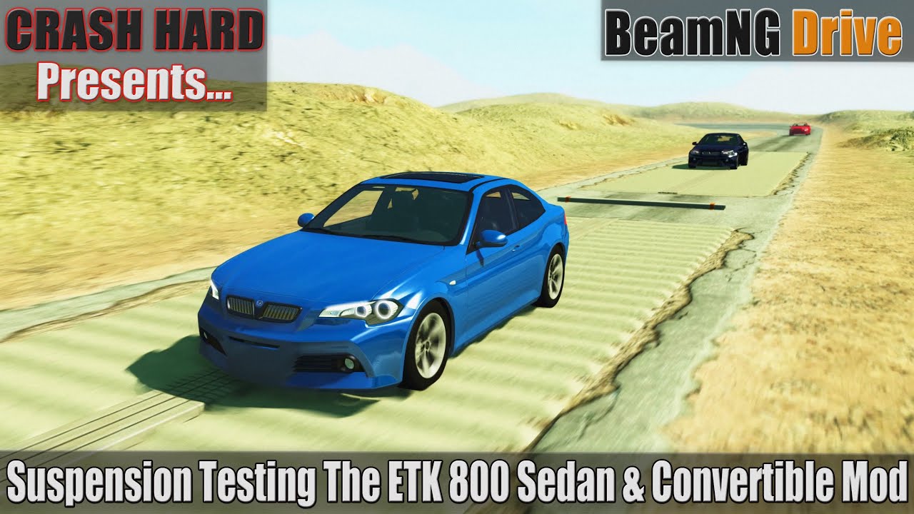 BeamNG Drive Suspension Testing The ETK 800 Sedan & Convertible Mod