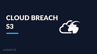 Cloud Breach S3 -- CloudGoat