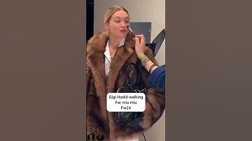 gigi Hadid walking for miu miu Fw24 #viral #fyp #shorts #runway #model #gigi #gigihadid #youtube