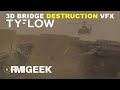 Tyflow advance wooden bridge destruction by rmi geek