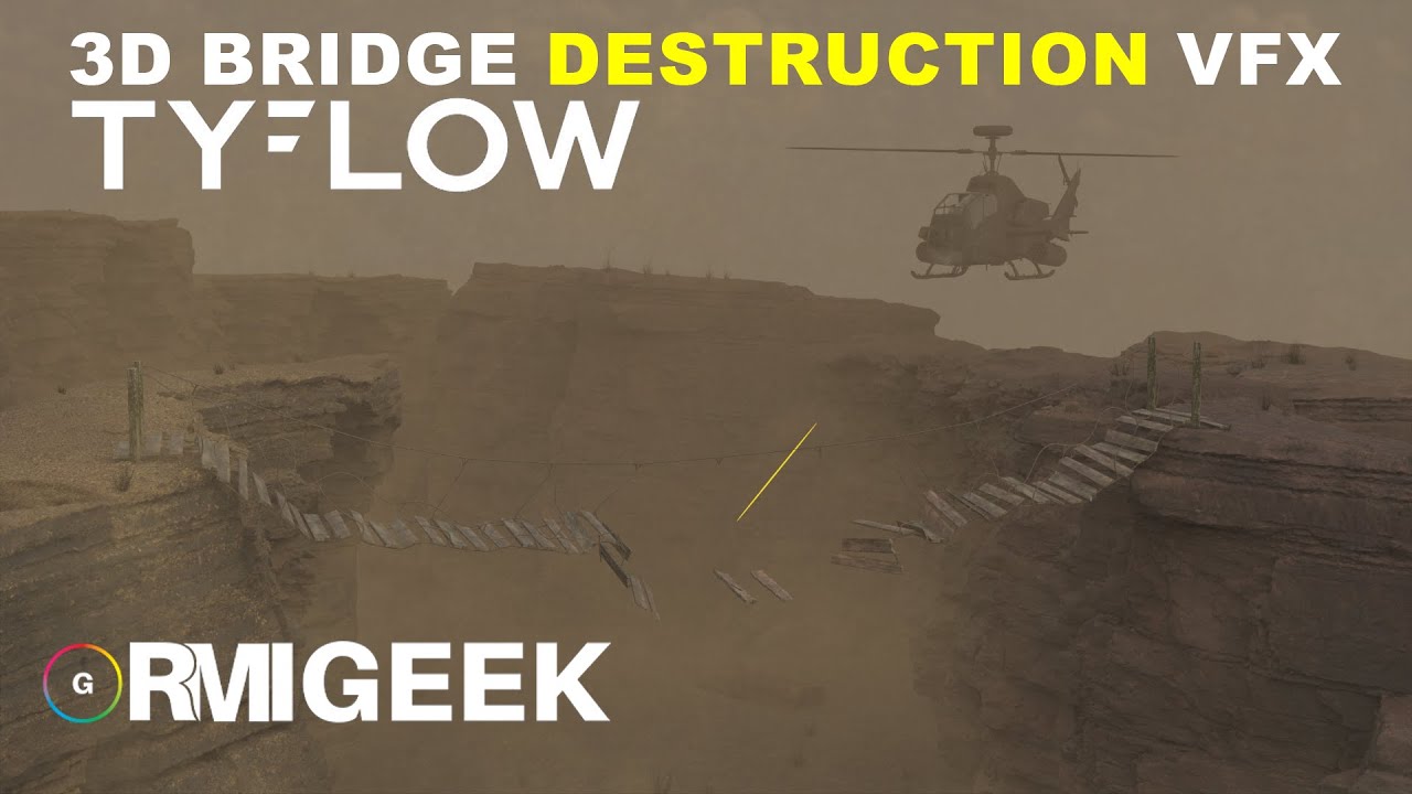 Tyflow Advance wooden bridge destruction by #RMI GEEK - YouTube