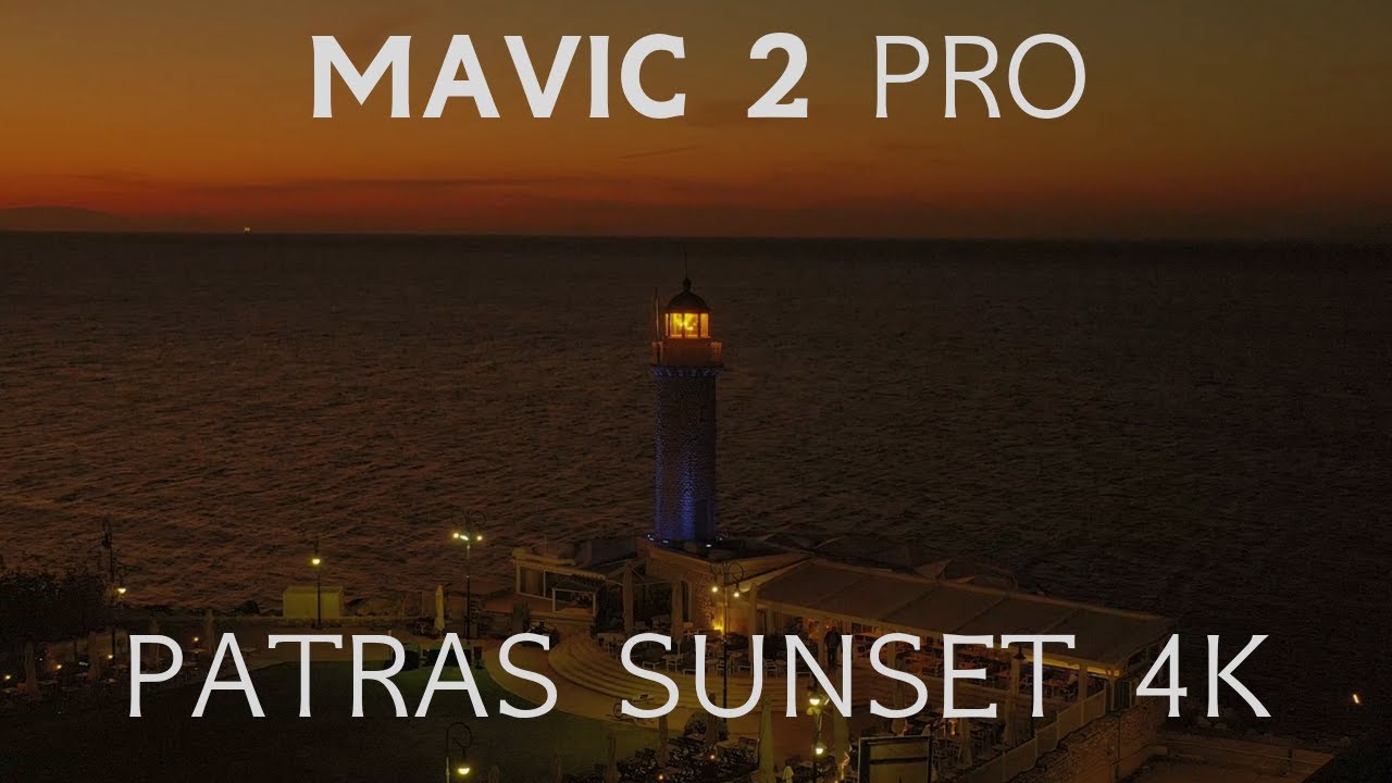 STUNNING SUNSET AT PATRAS HELLAS-GREECE - MAVIC 2 PRO DRONE - 4k