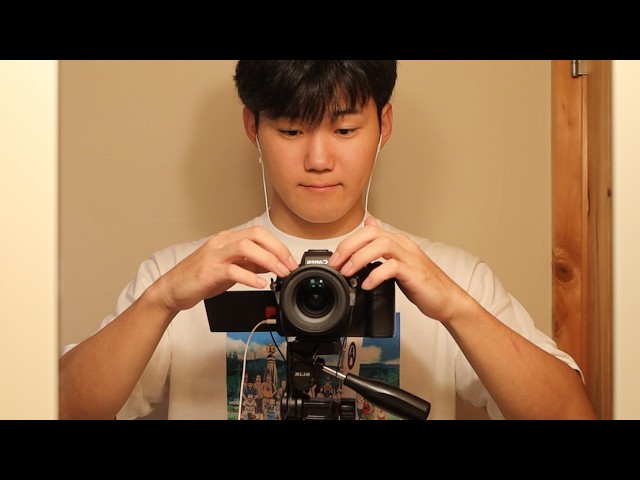 【ASMR】実家の鏡の前でカメラタッピング📸【SUB】Camera Tapping in front of the mirror at my parents' house 📸
