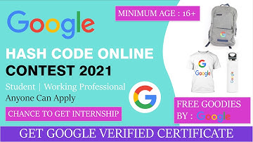 Google Hash Code 2021 | Students, Professional Eligible | Free Google Goodies | Papaya Coders