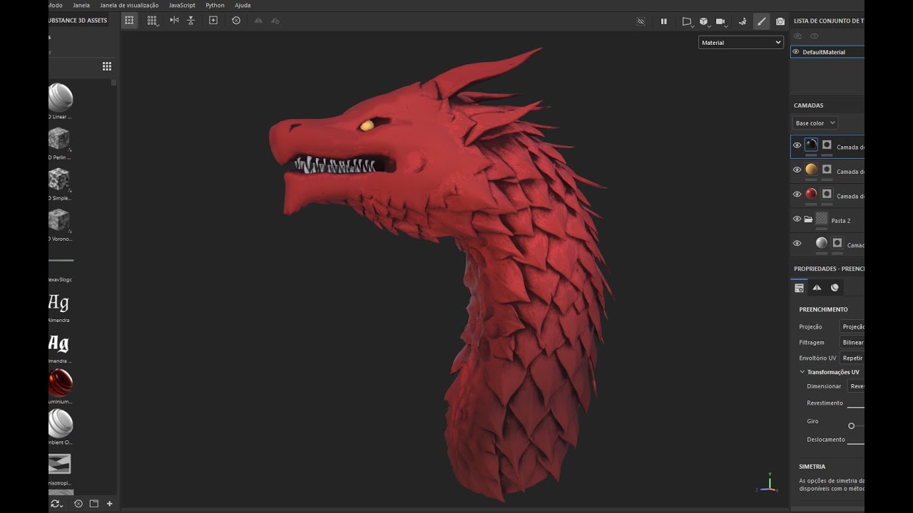 Simple Stylized Dragon Head | SpeedSculpt  ⁨@cgolvra⁩