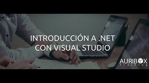 Introducción .Net con Visual Studio