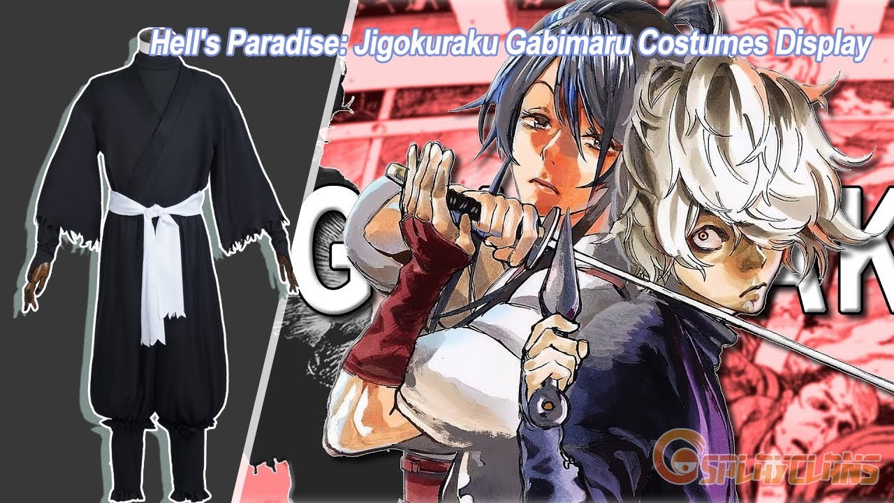 Hell's Paradise Jigokuraku Gabimaru Black Edition Cosplay Costume