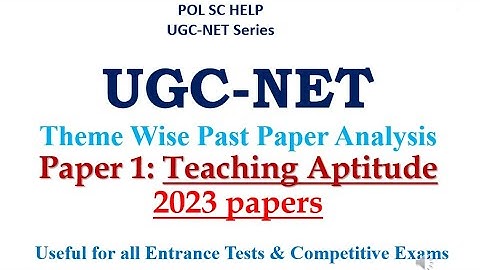 UGC-NET: Theme Wise Past  Year