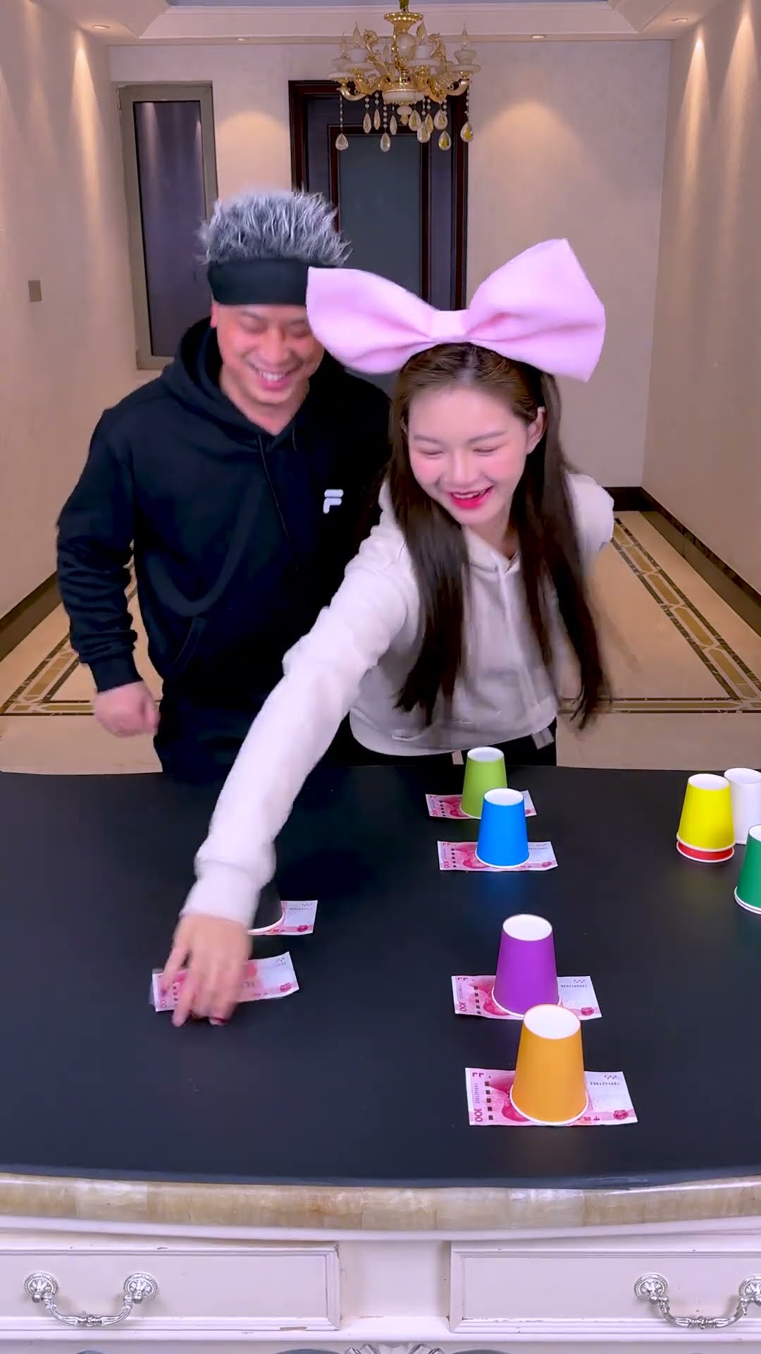 प्रतिक्रिया चुनौती丨Reaction Challenge, So Fun~#Funnyfamily#Partygames#Shorts#Challenge