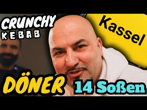 Döner mit 14 verschiedenen Soßen in Kassel Crunchy kebab