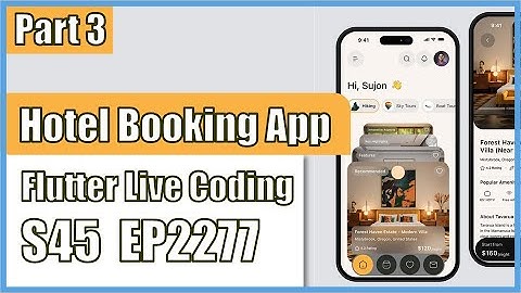 [Flutter] Flutter Live Coding EP2277 (Hotel Booking App UI Part 3)