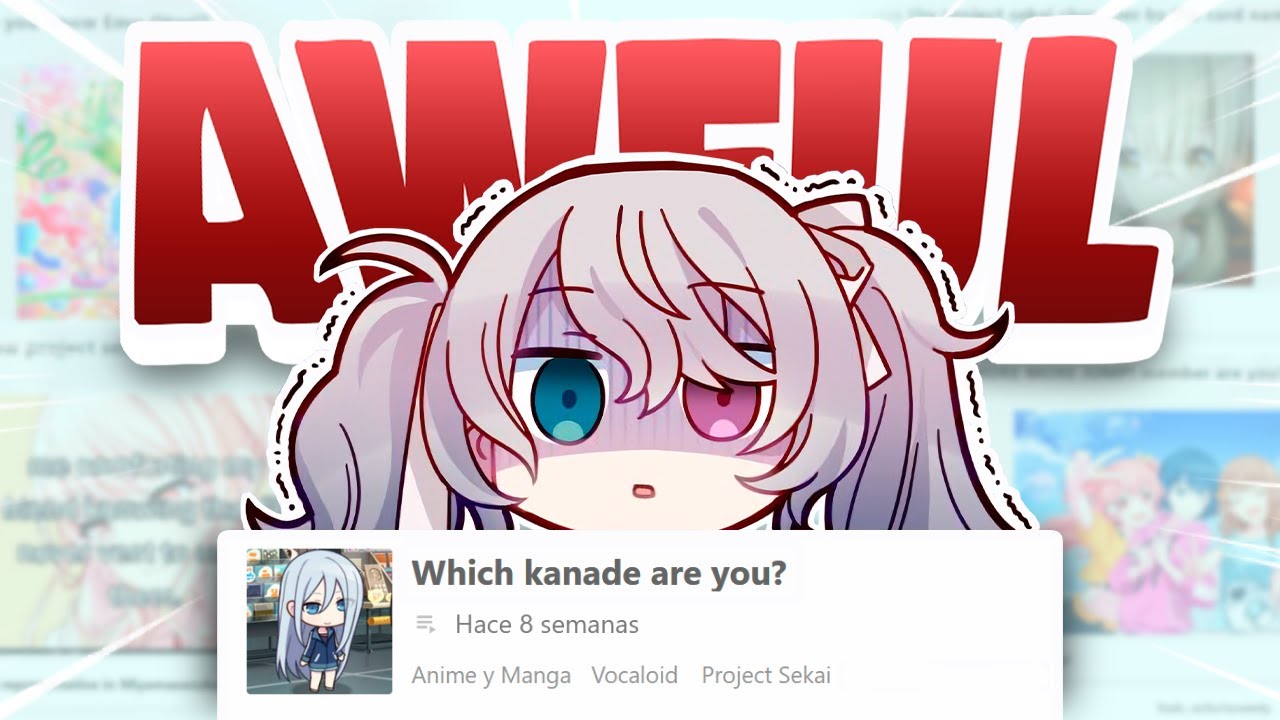 I took Awful Project Sekai Quizzes - YouTube