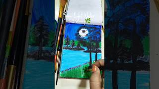 Moon light Water fall Scenery"🌿#trendingshorts #youtubeshorts