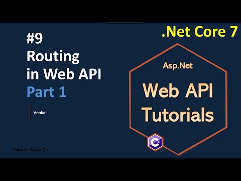Part 9 Routing in Web/REST api #1 || Asp.Net Core Web API Tutorials C#