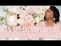 75% OFF EVENT PLANNING ITEMS + VISION BOOK + REAL LIFE CHIT CHAT