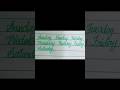 learn days of week with spelling 😱#Cursive #Calligraphy #Handwriting #Viral #shorts