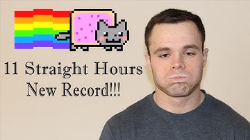 Nyan Cat 10 Hour Reaction Video (11 Hours Actually! World Record){