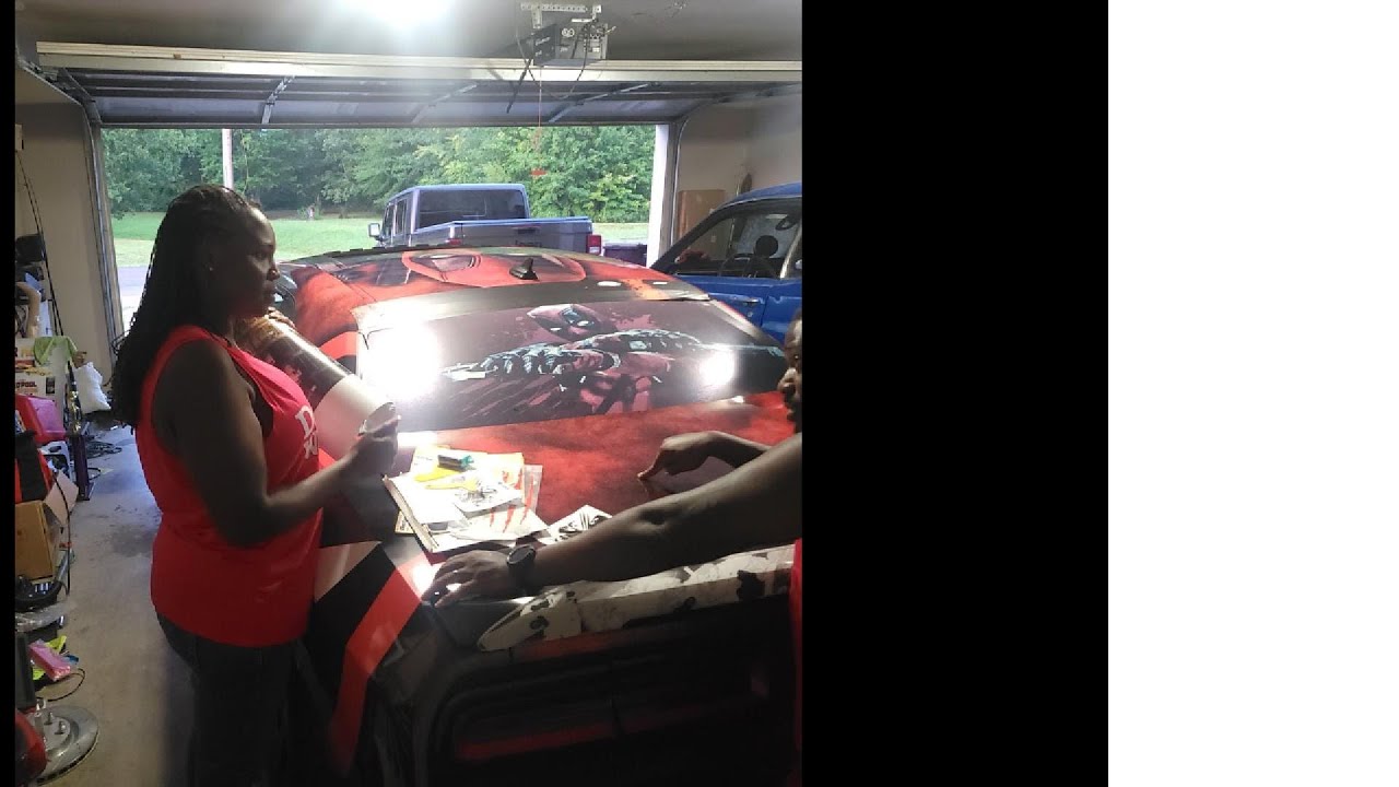 New rear window perforated wrap installed by Lady Deadpool!