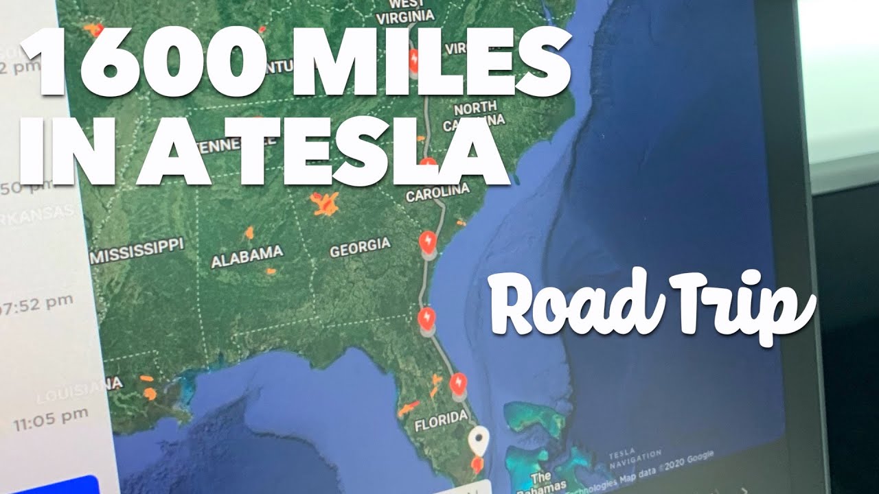 1600 Miles in a Tesla 24 hour Road Trip YouTube